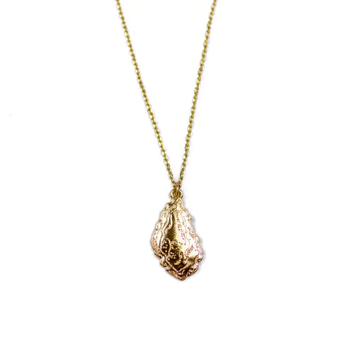 Gold Oyster Necklace