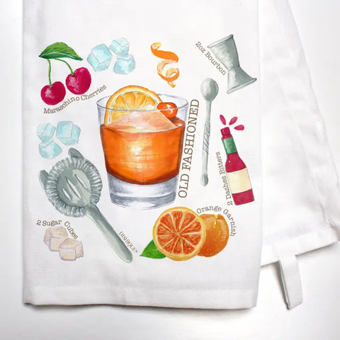 Illustrated Recipe of an Old Fashioned Dish Towel