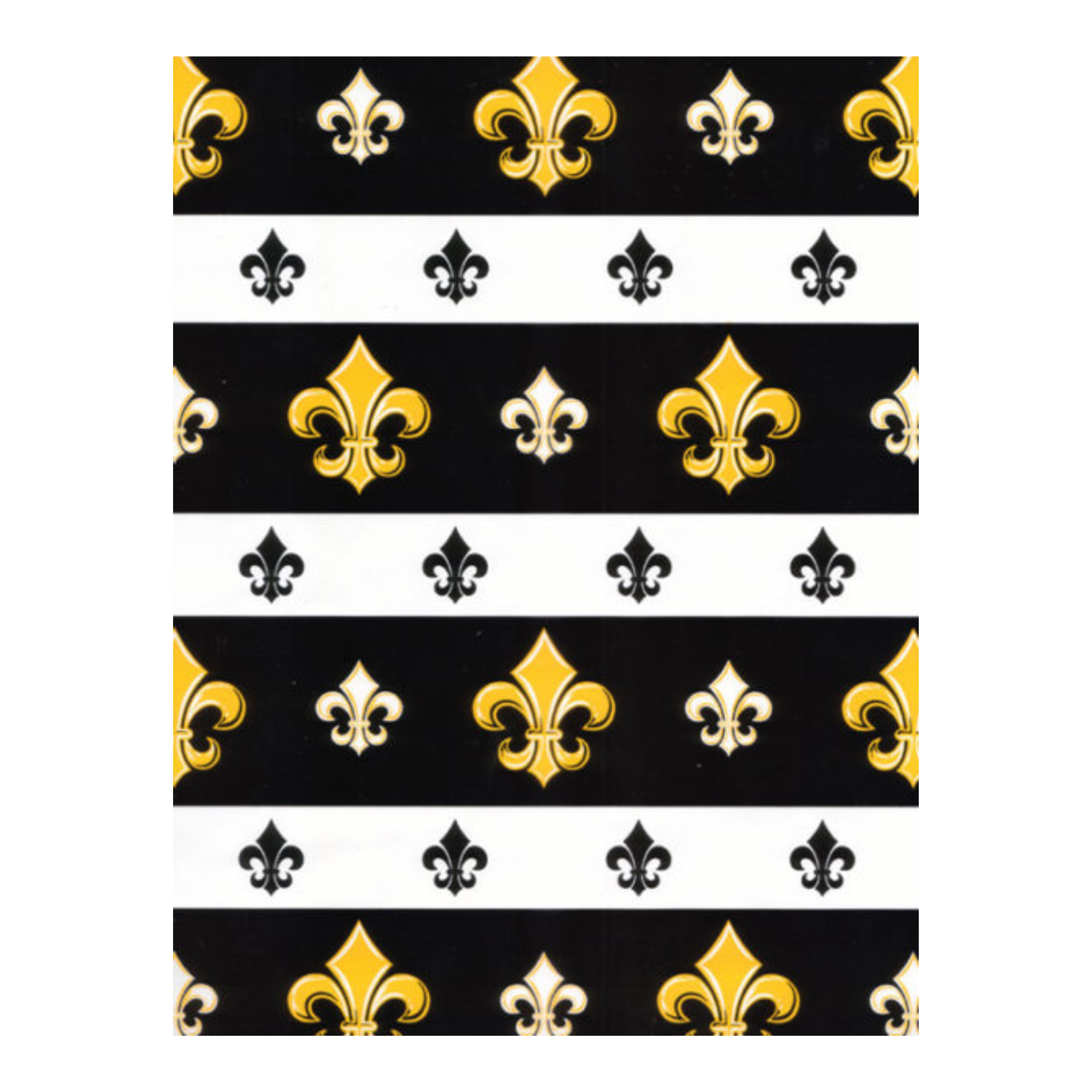 Black & Gold Fleur-de-Lis